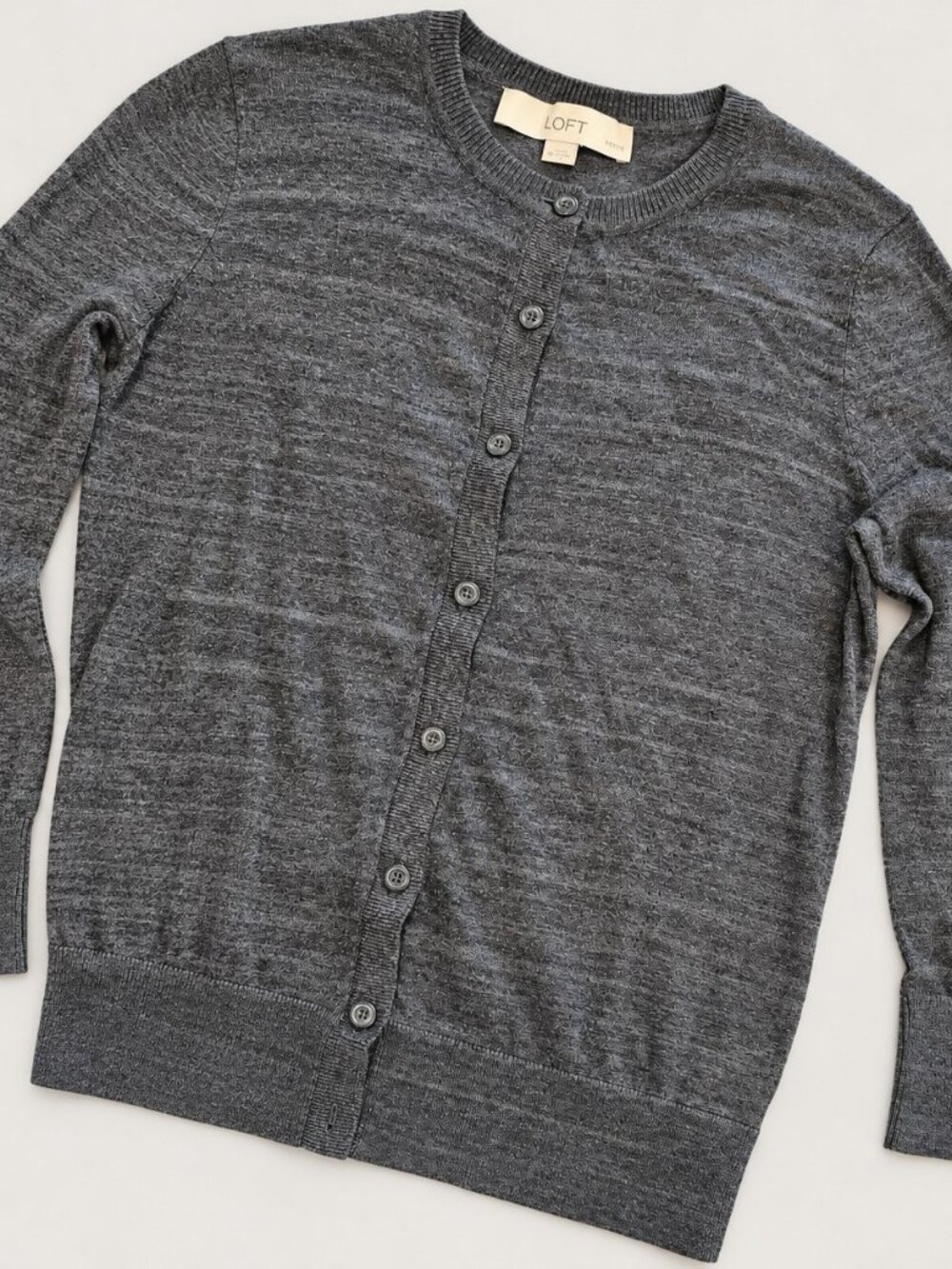Pima Cotton Button-Front Cardigan